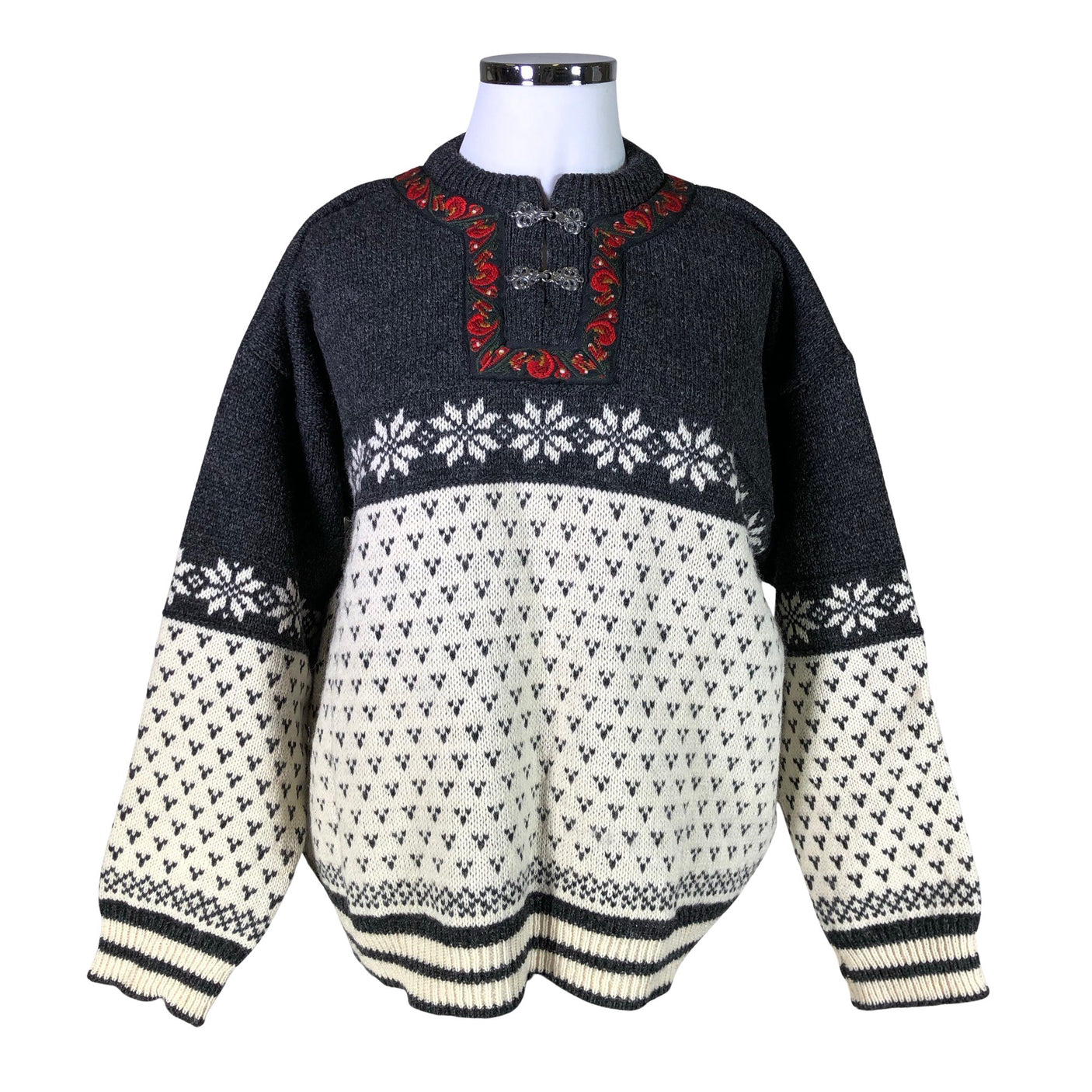 Naisten Norwool - Neulepaita, koko 44 - Harmaa (1)