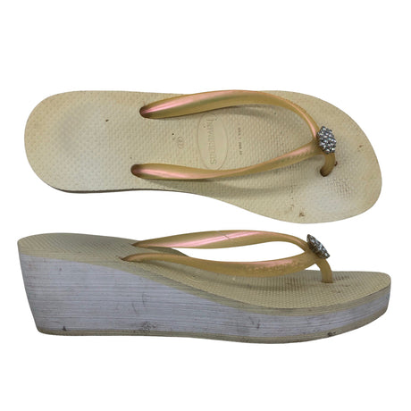 Naisten Havaianas - Rantasandaalit, koko 37 - Beige ()