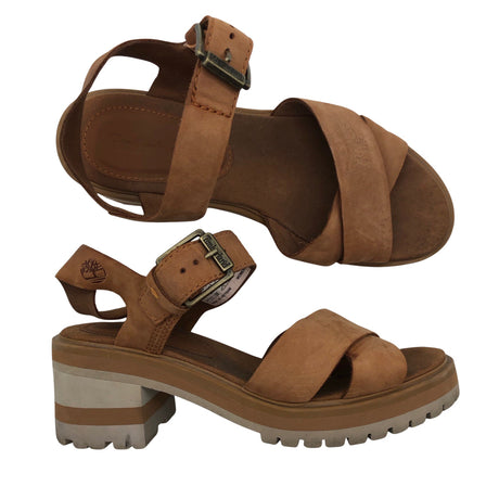 Naisten Timberland - Korolliset sandaalit, koko 37 - Ruskea ()
