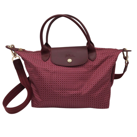 Naisten Longchamp - Olkalaukku, koko Midi - Viininpunainen ()