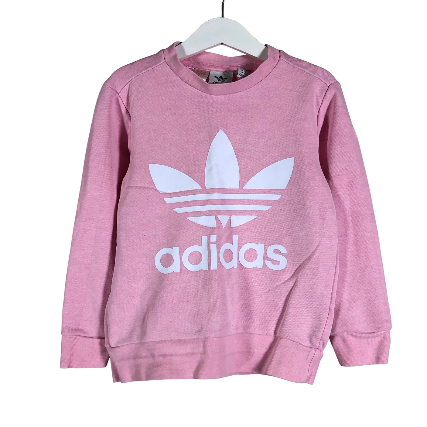 Tyttöjen Adidas - Collegepaita, koko 116 - 122 - Vaaleanpunainen (1)