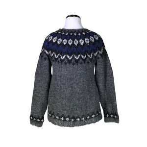 Naisten Handmade - Neulepaita, koko 42 - Harmaa (2)