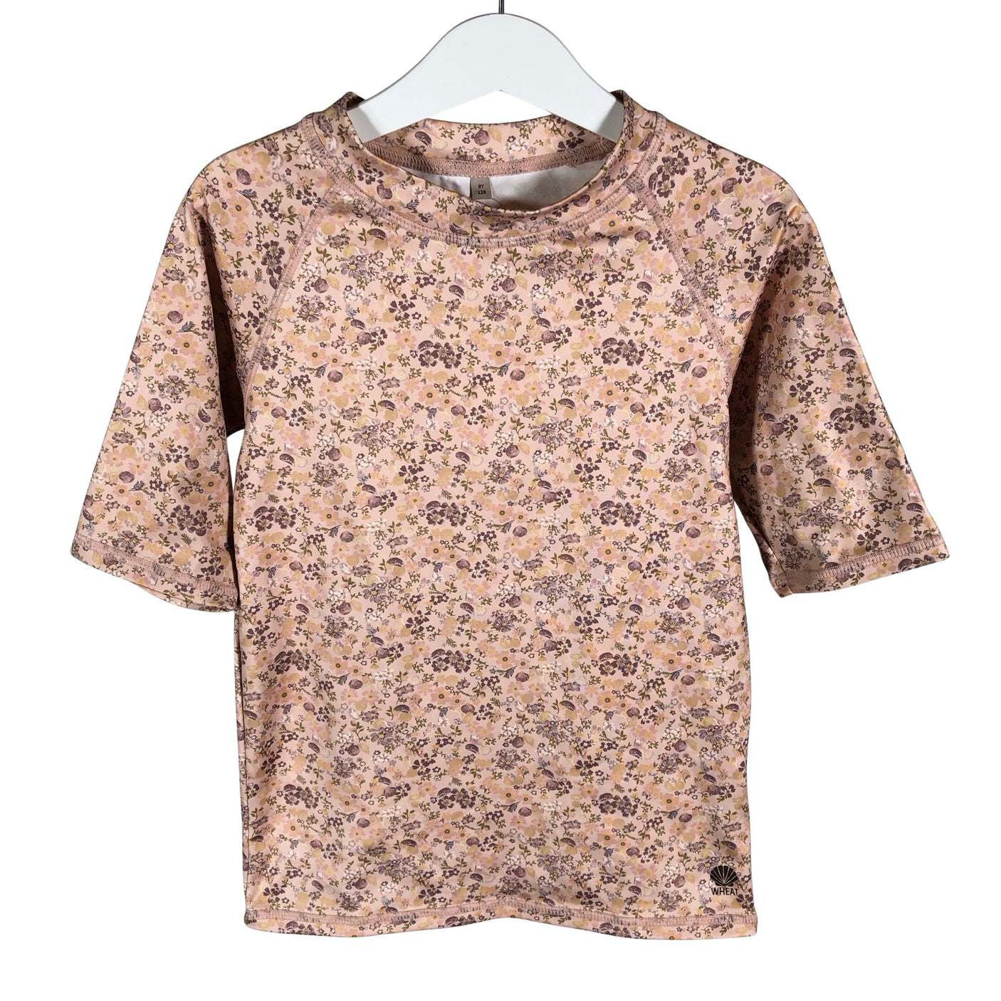 Tyttöjen Wheat - Uimapaita, koko 122 - 128 - Vaaleanpunainen (1)