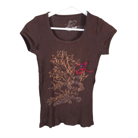 Naisten Guess - T-paita, koko 38 - Ruskea ()