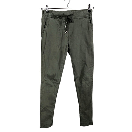 Naisten Perfect Jeans - Kangashousut, koko 34 - Vihreä ()
