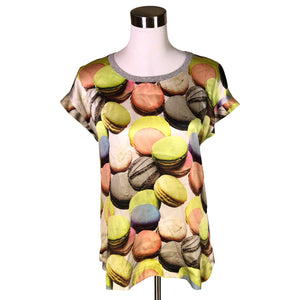 Naisten Marc Cain - Lyhythihainen pusero, koko 38 - Harmaa (1)