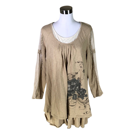 Naisten Zay - Trikoomekko, koko 40 - Beige ()