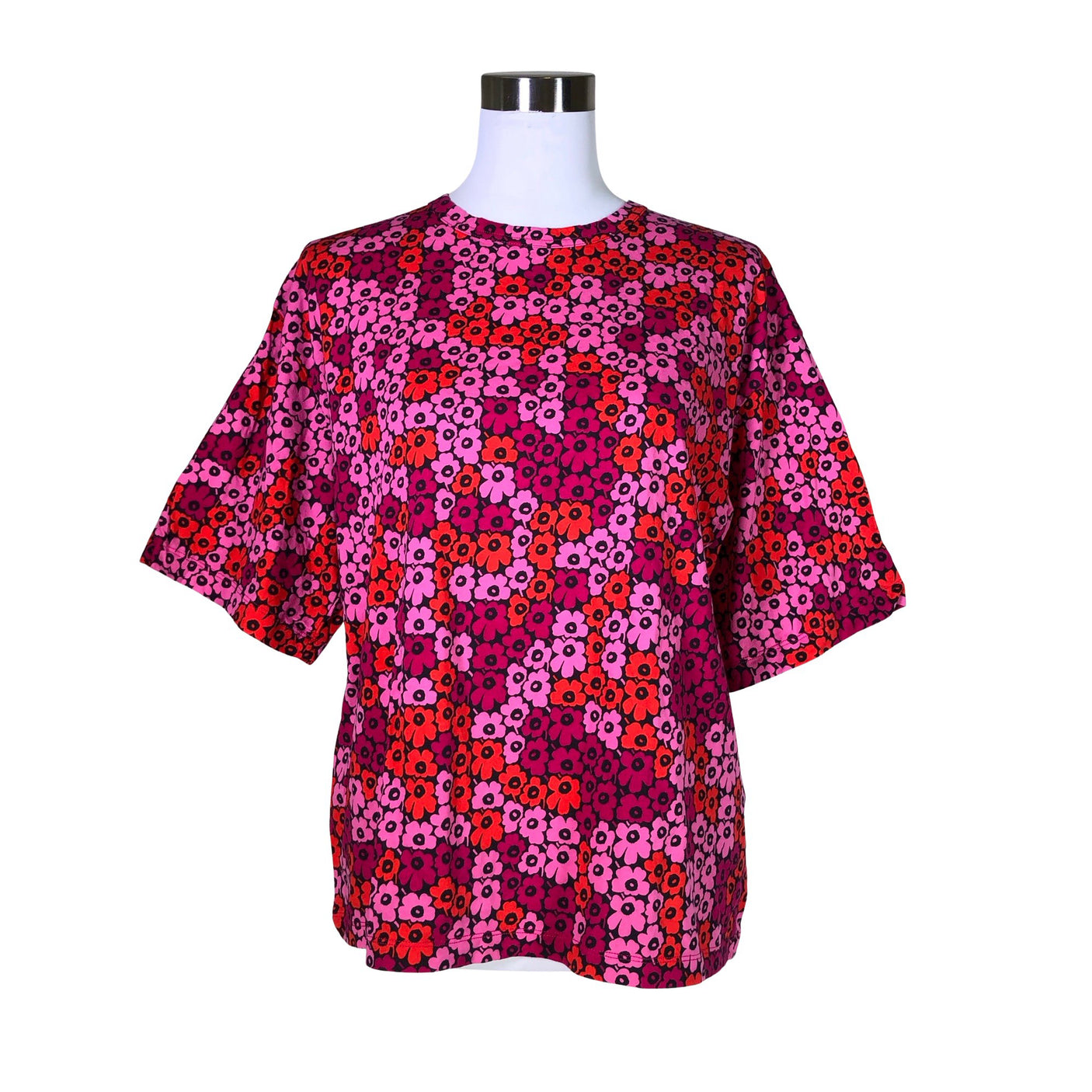 Naisten Marimekko - T-paita, koko 40 - Pinkki (1)