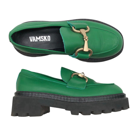 Naisten Vamsko - Loaferit, koko 37 - Vihreä ()