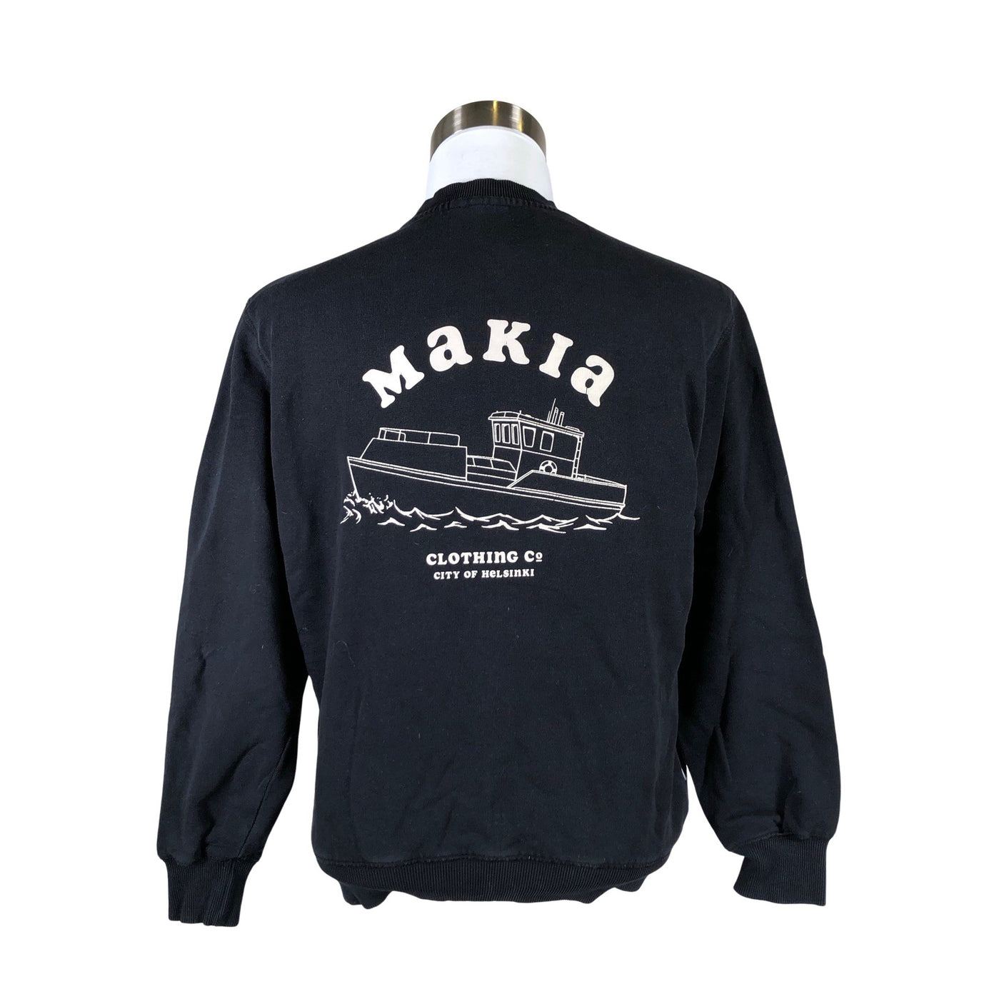 Miesten Makia - Collegepaita, koko S - Musta (2)