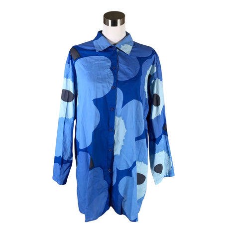 Naisten Marimekko - Kauluspaita, koko 42 - Sininen ()
