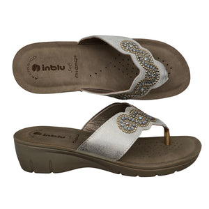 Naisten Inblu - Kiilakorkosandaalit, koko 38 - Beige (1)