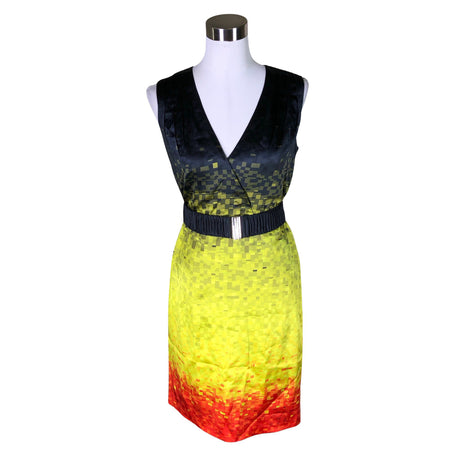 Naisten Karen Millen - Sifonkimekko, koko 38 - Keltainen ()