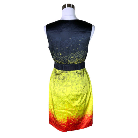 Naisten Karen Millen - Sifonkimekko, koko 38 - Keltainen (2)