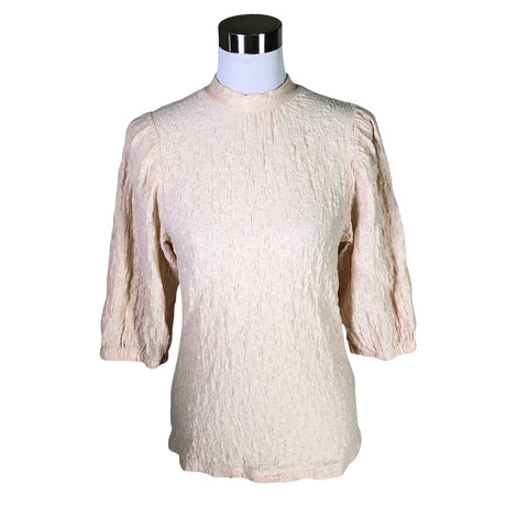 Naisten Lindex - Lyhythihainen pusero, koko 38 - Beige ()