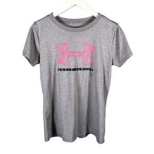 Naisten Under Armour - Urheilupaita, lyhyet hihat, koko 36 - Harmaa (1)