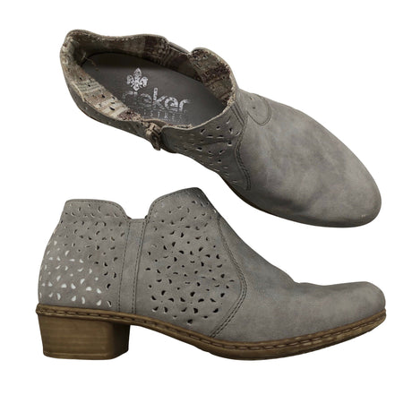 Naisten Rieker - Korkokengät, koko 38 - Harmaa ()