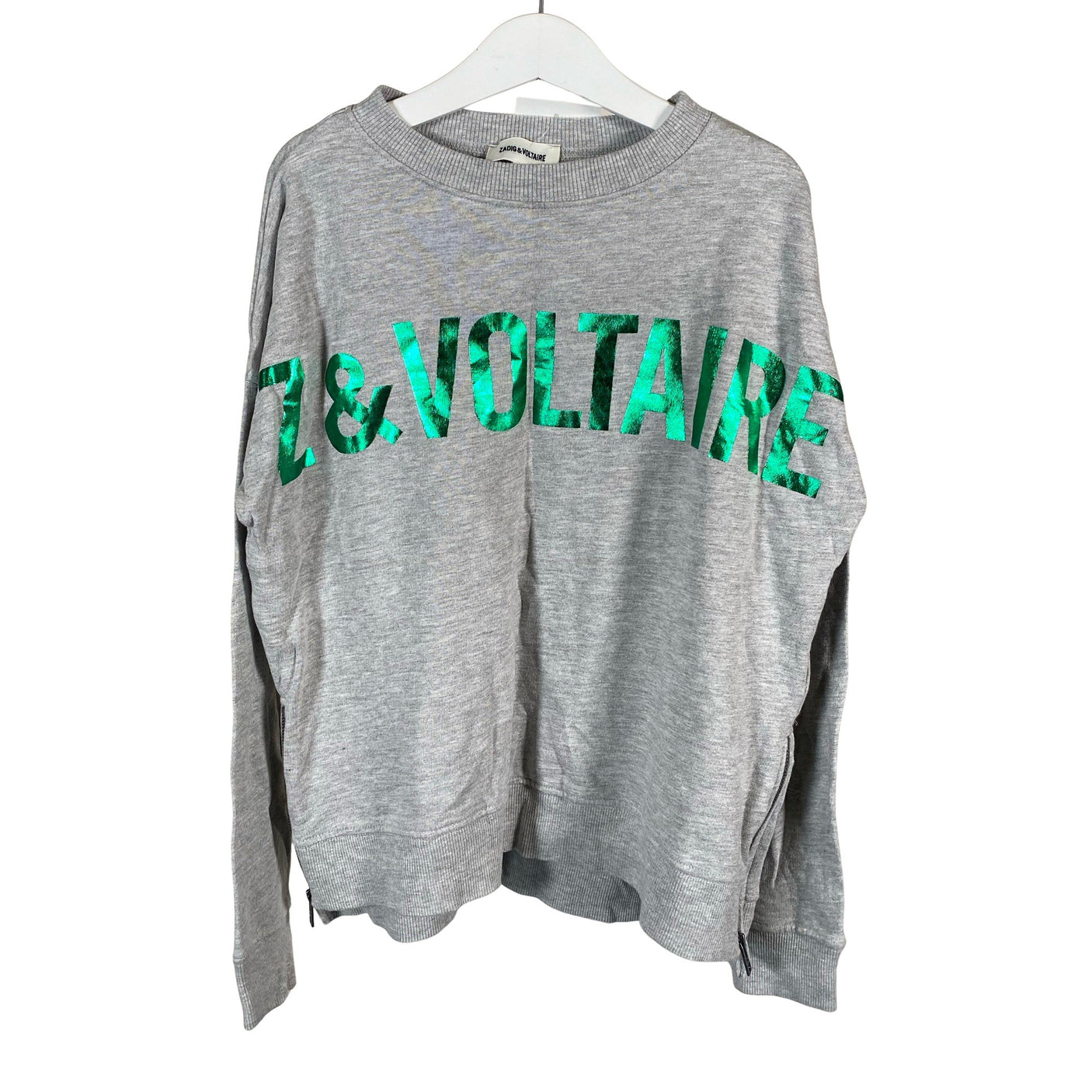 Tyttöjen Zadig & Voltaire - Collegepaita, koko 146 - 152 - Harmaa (1)