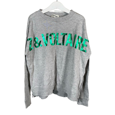 Tyttöjen Zadig & Voltaire - Collegepaita, koko 146 - 152 - Harmaa ()