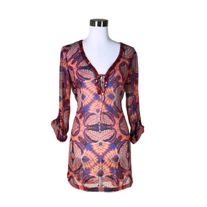 Naisten s.Oliver - Sifonkitunika, koko 40 - Punainen (1)