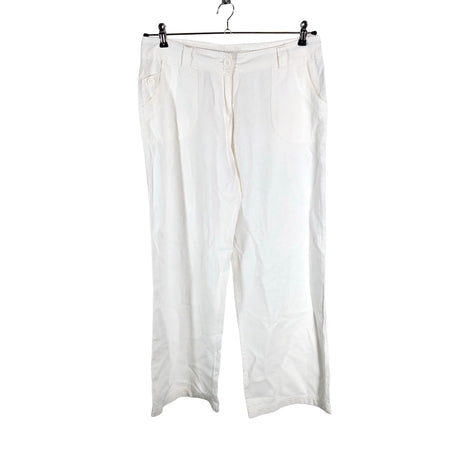 Naisten Marks&Spencer - Kangashousut, koko 38 - Valkoinen ()