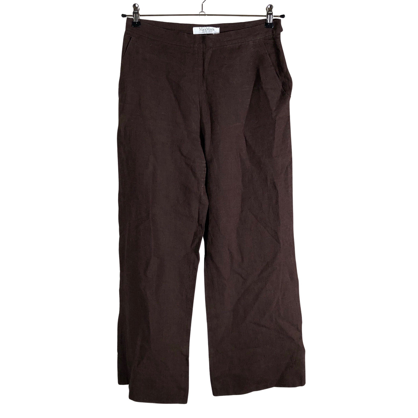 Naisten MaxMara - Kangashousut, koko 38 - Ruskea (1)