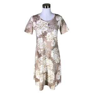 Naisten Versonpuoti - Trikoomekko, koko 36 - Beige (1)