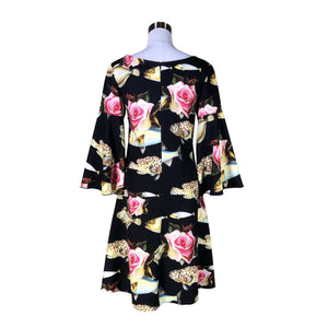 Naisten A'dress - Sifonkimekko, koko 34 - Musta (2)