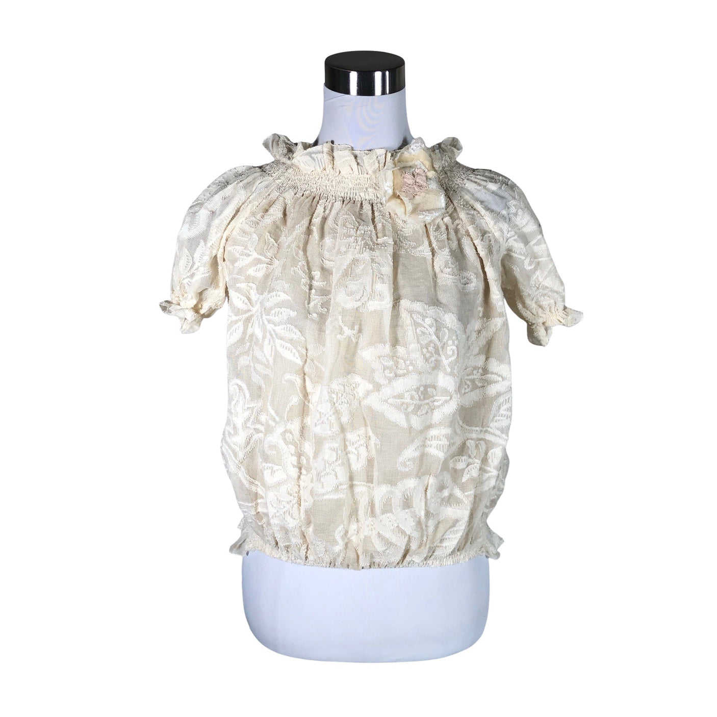 Naisten Minna - Lyhythihainen pusero, koko 38 - Beige (1)