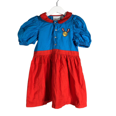 Tyttöjen Mini Rodini - Kangasmekko, koko 104 - 110 - Sininen ()