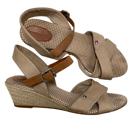 Naisten Tommy Hilfiger - Kiilakorkosandaalit, koko 40 - Beige ()