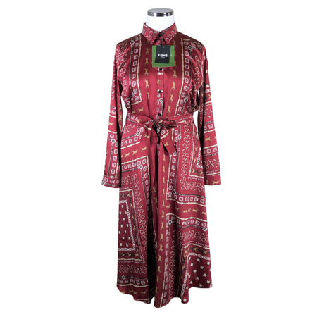 Naisten Emme Marella - Sifonkimekko, koko 42 - Viininpunainen ()