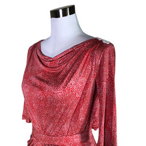 Naisten Saloni - Trikoomekko, koko 34 - Punainen (3)