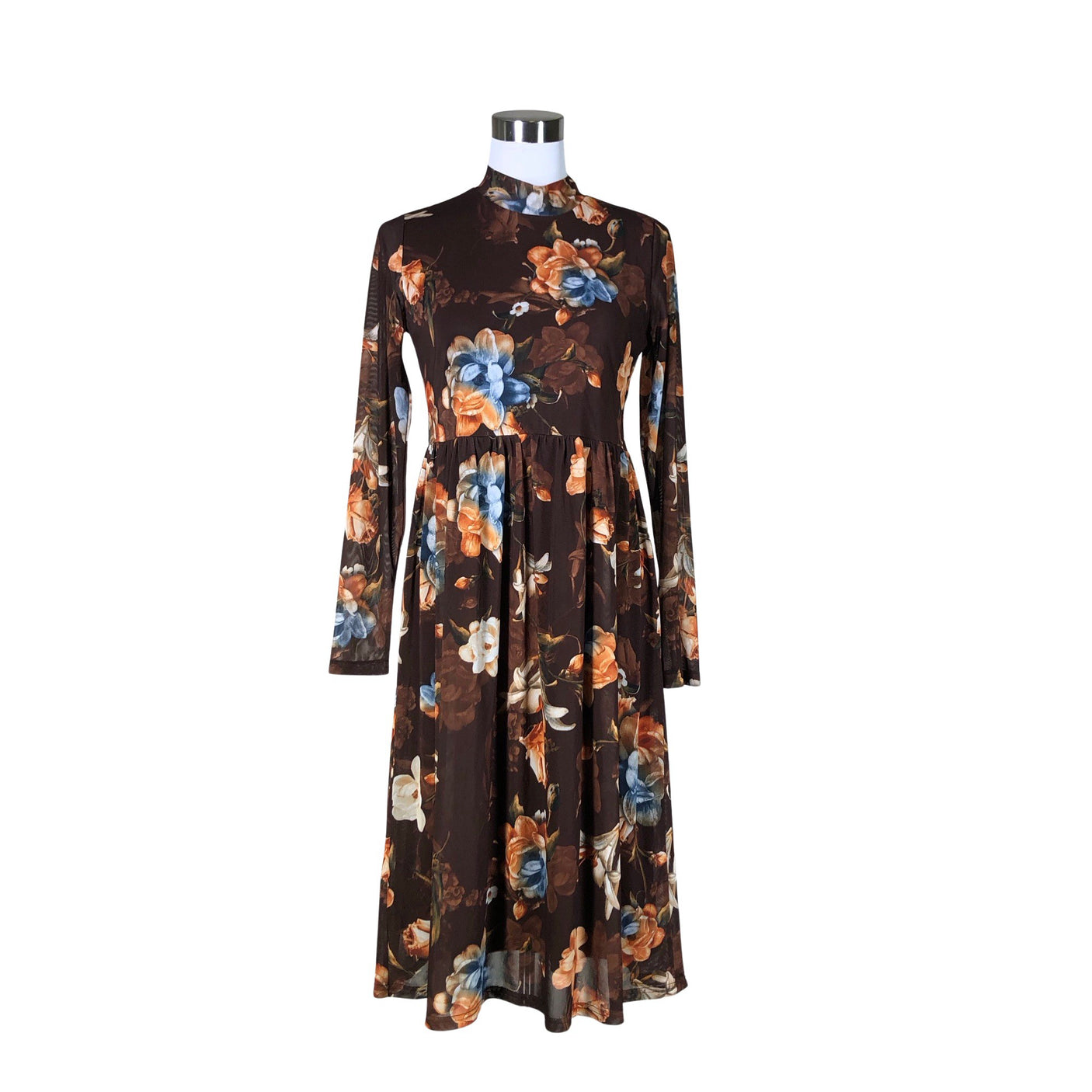 Unisex Kaffe - Sifonkimekko, koko 38 -  (1)