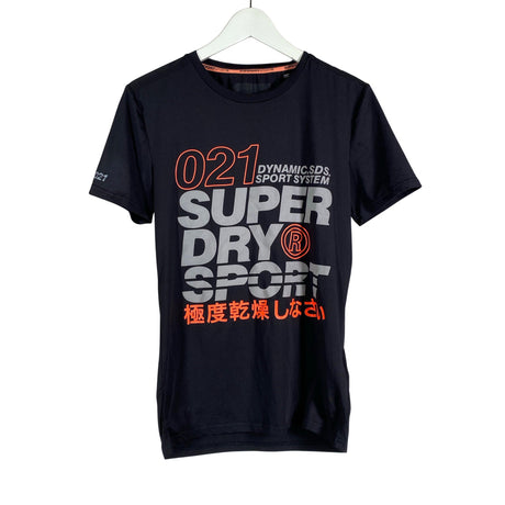 Naisten Superdry - Urheilupaita, lyhyet hihat, koko 36 - Musta ()