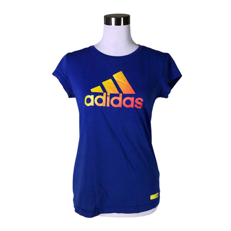 Naisten Adidas - T-paita, koko 36 - Sininen ()
