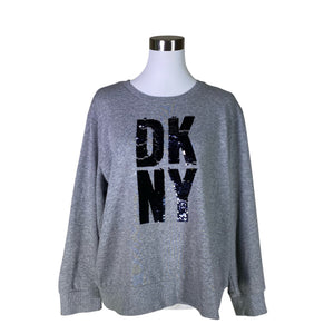 Naisten DKNY - Collegepaita, koko 40 - Harmaa (1)