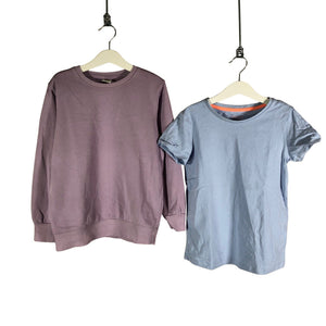 Tyttöjen Lindex - Collegepaita, koko 122 - 128 - Violetti (1)