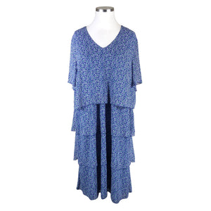 Naisten Samoon - Sifonkimekko, koko 52 - Sininen (1)
