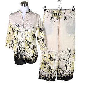Naisten Seeq - Kangashousut, koko 38 - Beige (1)