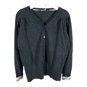 Tyttöjen Burberry - Neuletakki, koko 146 - 152 - Harmaa (1)