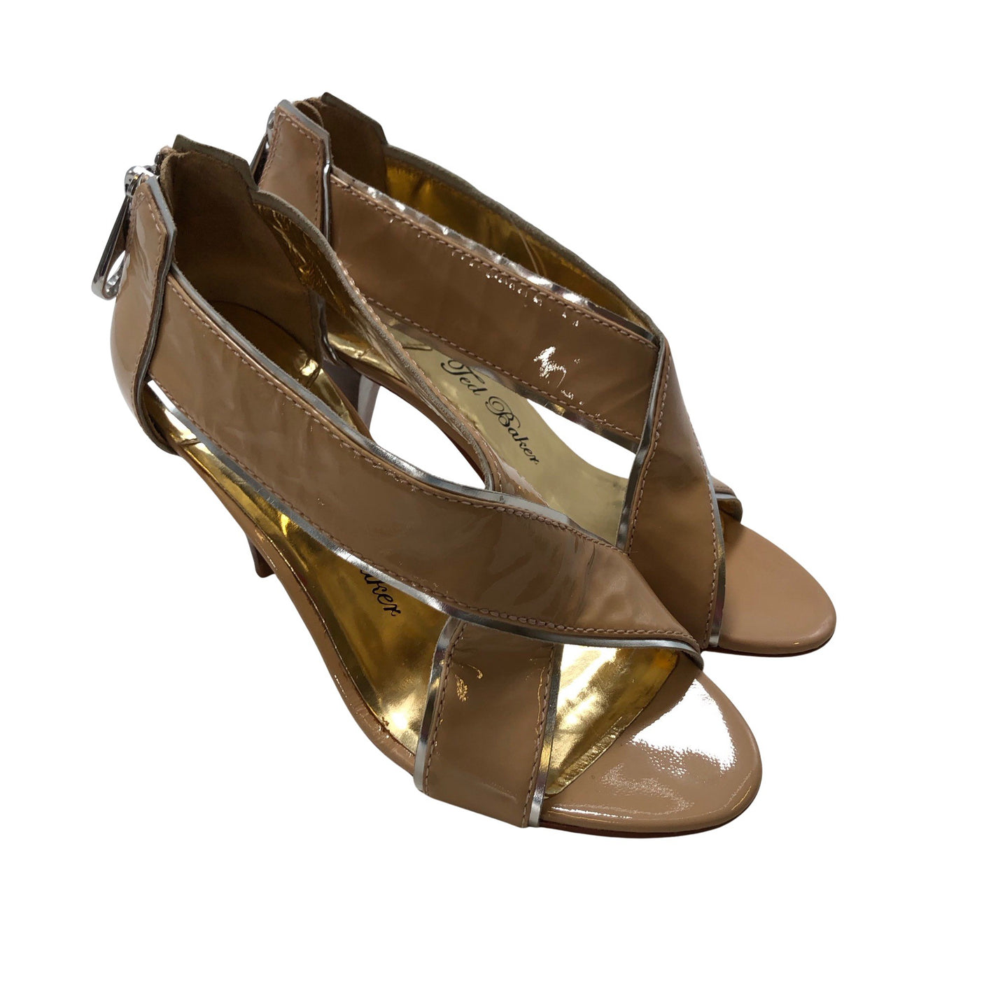 Naisten Ted Baker - Korolliset sandaalit, koko 36 - Beige (2)