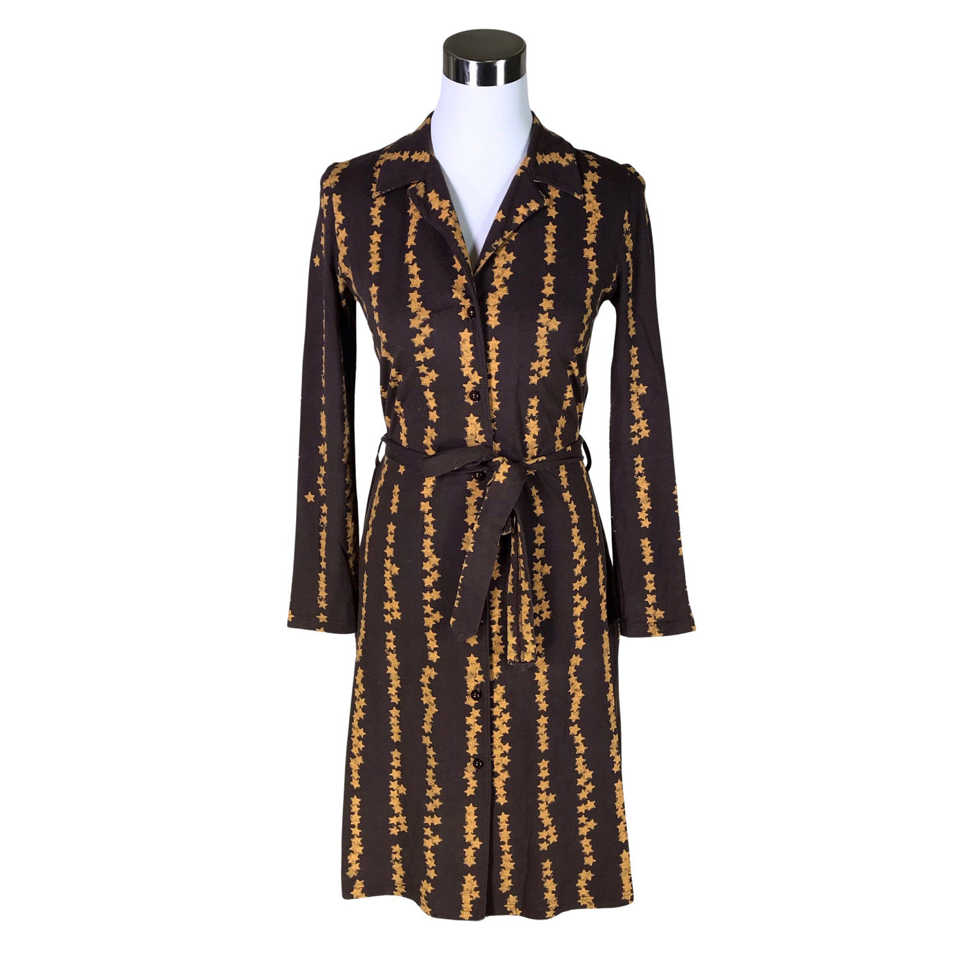 Naisten Nanso - Trikoomekko, koko 36 - Ruskea (1)