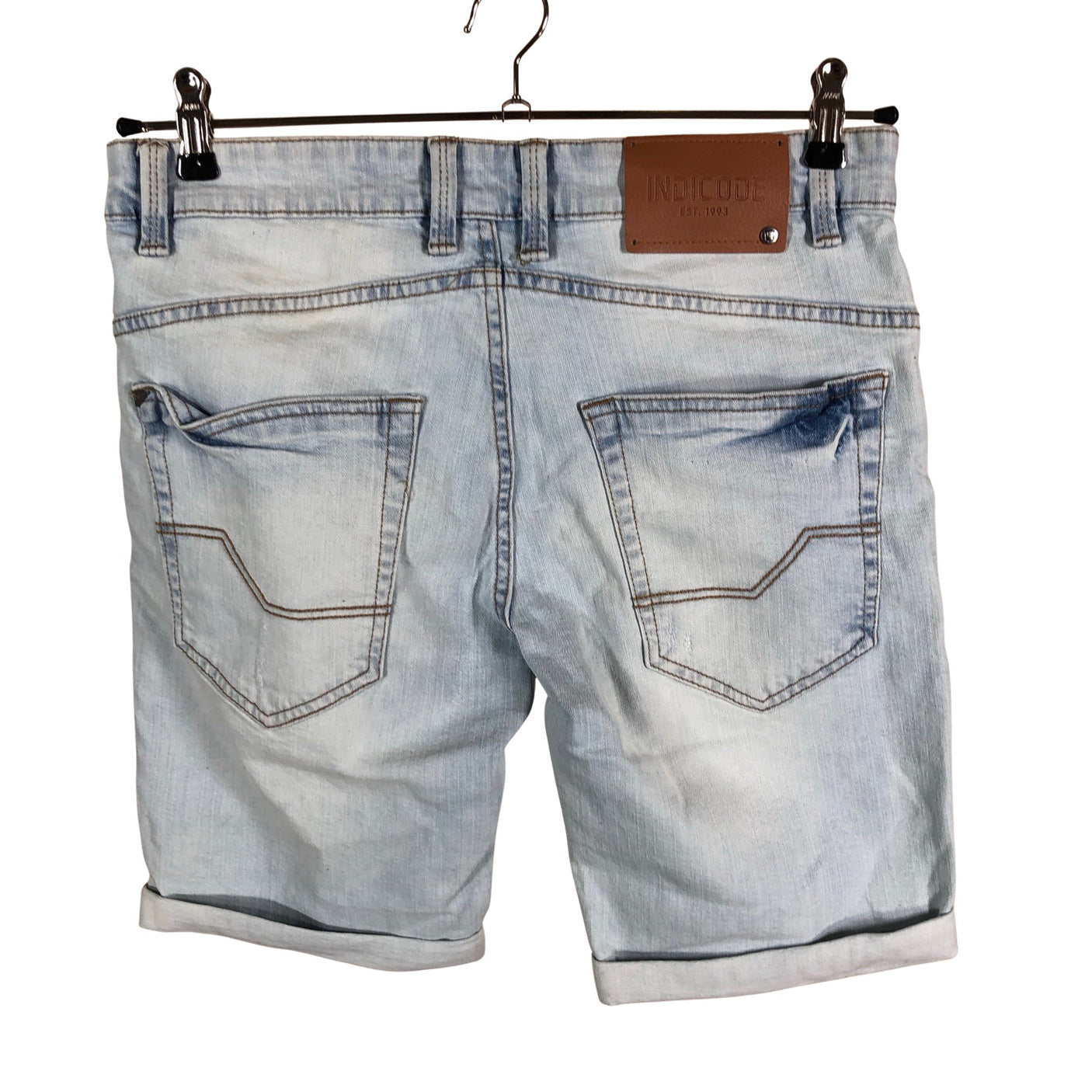 Miesten Indicode - Farkkushortsit, koko M - Vaaleansininen (2)