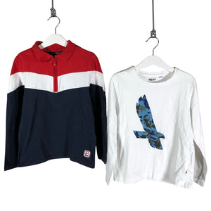 Poikien Sergent Major - Trikoopaita, koko 122 - 128 - Sininen (1)