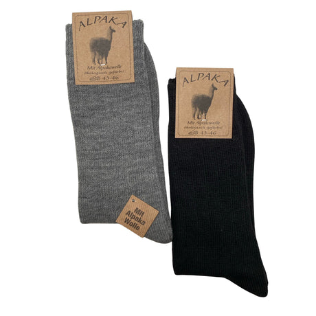 Unisex Alpaka - Villasukat, koko 43 - Musta ()