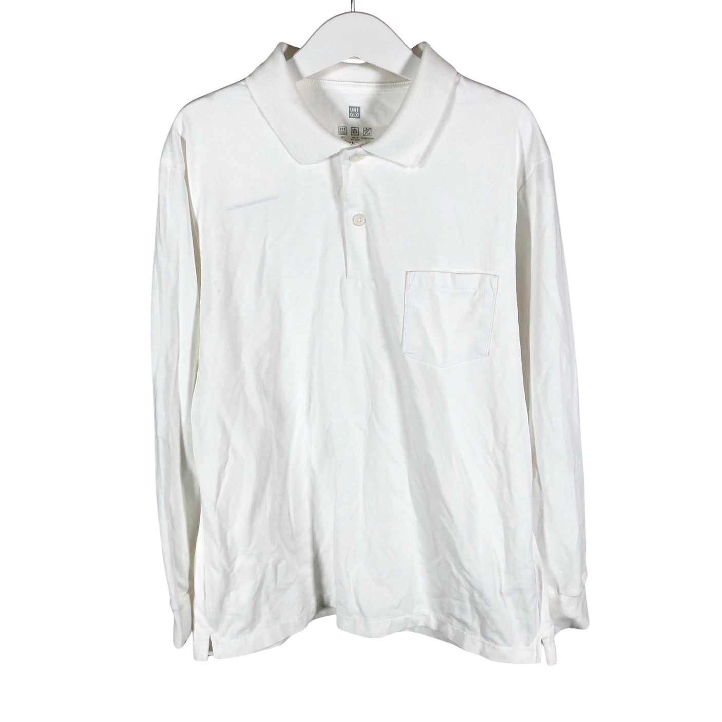 Unisex Uniqlo - Pikeepaita, koko 146 - 152 - Valkoinen (1)