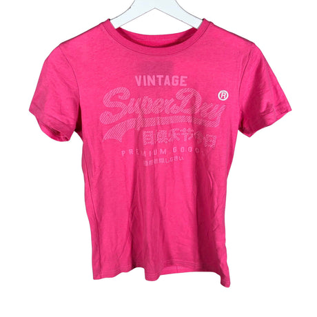 Naisten Superdry - T-paita, koko 34 - Pinkki ()