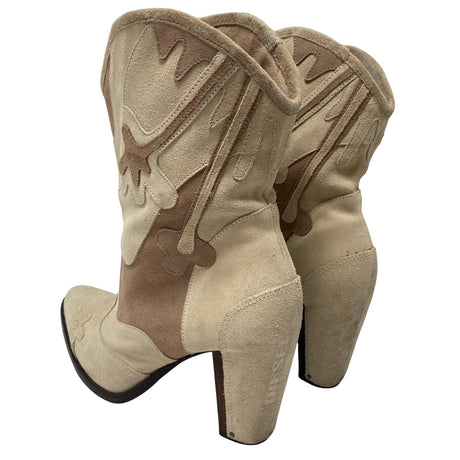 Naisten Diesel - Bootsit, koko 38 - Beige (2)