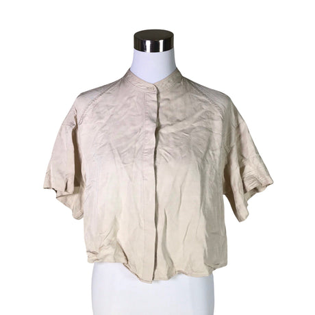 Naisten Filippa K. - Lyhythihainen pusero, koko 36 - Beige ()